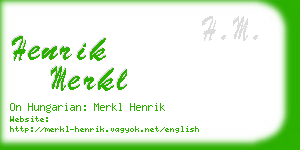 henrik merkl business card